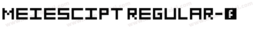 MEIESCIPT REGULAR字体转换